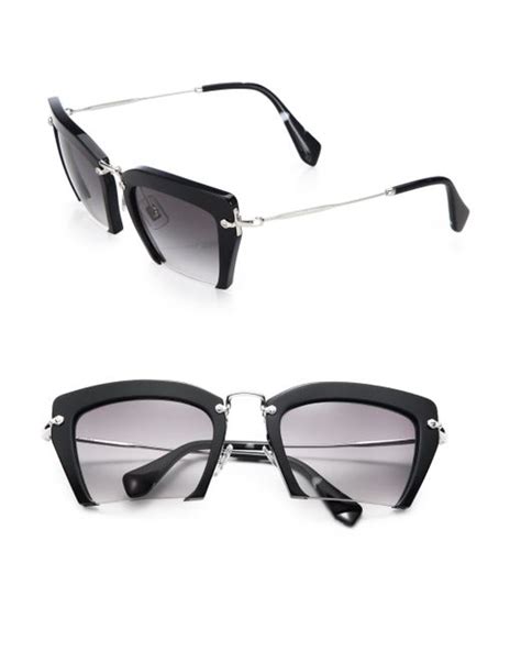 prada sunglasses blue frame|prada semi rimless eyeglasses.